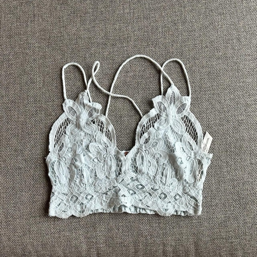 Free People FP Adella Bralette Light Blue in Small